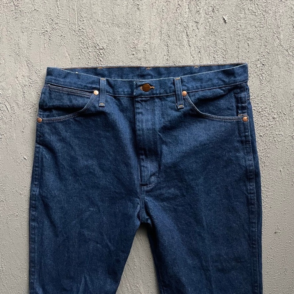 Vintage ‎ Wrangler Cowboy Cut Jeans Mens 34x32 Blue 1990s Slim Fit 936DEN